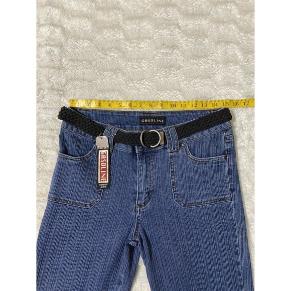 Gasoline straight Leg Stretch Blue Jeans Women's Size 30x25 Vintage NWT - Picture 5 of 12